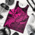 Hawaiian Map Hula Girl Hibiscus Kanaka Polynesian Tank Top - Pink - AH - Polynesian Pride