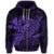 Hawaiian Map Hula Girl Hibiscus Kanaka Polynesian Zip Hoodie Purple - Polynesian Pride