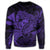 Hawaiian Map Hula Girl Hibiscus Kanaka Polynesian Sweatshirt - Purple - AH - Polynesian Pride