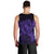 Hawaiian Map Hula Girl Hibiscus Kanaka Polynesian Tank Top - Purple - AH - Polynesian Pride