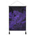 Hawaiian Map Hula Girl Hibiscus Kanaka Polynesian Hanging Poster - Purple - AH Hanging Poster Cotton And Linen - Polynesian Pride