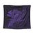 Hawaiian Map Hula Girl Hibiscus Kanaka Polynesian Tapestry - Purple - AH Wall Tapestry Black - Polynesian Pride