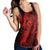 Hawaiian Map Hula Girl Hibiscus Kanaka Polynesian Racerback Tank - Red - AH - Polynesian Pride