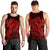 Hawaiian Map Hula Girl Hibiscus Kanaka Polynesian Tank Top - Red - AH - Polynesian Pride