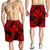 Hawaiian Map Kanaka Hibiscus Red Polynesian Men's Shorts - AH - Polynesian Pride