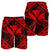Hawaiian Map Kanaka Hibiscus Red Polynesian Men's Shorts - AH - Polynesian Pride