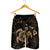 Hawaiian Map Kanaka Hibiscus Turtle Gold Polynesian Men's Shorts - AH - Polynesian Pride