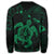 Hawaiian Map Kanaka Hibiscus Turtle Green Polynesian Sweatshirt - AH - Polynesian Pride