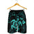 Hawaiian Map Kanaka Hibiscus Turtle Turquoise Polynesian Men's Shorts - AH - Polynesian Pride