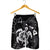 Hawaiian Map Kanaka Hibiscus Turtle White Polynesian Men's Shorts - AH - Polynesian Pride