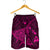Hawaiian Map Kanaka Manta Ray Polynesian Men's Shorts Pink - AH - Polynesian Pride
