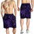 Hawaiian Map Kanaka Manta Ray Polynesian Men's Shorts Purple - AH - Polynesian Pride