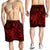 Hawaiian Map Kanaka Manta Ray Polynesian Men's Shorts Red - AH - Polynesian Pride