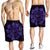 Hawaiian Map Kanaka Turtles Circle Style Purple Polynesian Men's Shorts - AH - Polynesian Pride