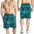 Hawaiian Map Madame Pele Kanaka Plumeria Polynesian Men's Shorts Blue AH - Polynesian Pride