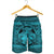 Hawaiian Map Madame Pele Kanaka Plumeria Polynesian Men's Shorts Blue AH - Polynesian Pride