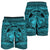 Hawaiian Map Madame Pele Kanaka Plumeria Polynesian Men's Shorts Blue AH - Polynesian Pride