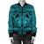 Hawaiian Map Madame Pele Kanaka Plumeria Polynesian Bomber Jacket Blue AH - Polynesian Pride