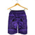 Hawaiian Map Madame Pele Kanaka Plumeria Polynesian Men's Shorts Purple AH - Polynesian Pride