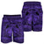 Hawaiian Map Madame Pele Kanaka Plumeria Polynesian Men's Shorts Purple AH - Polynesian Pride