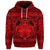 Custom Hawaiian Map Madame Pele Kanaka Plumeria Polynesian Hoodie Red - Polynesian Pride