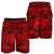 Hawaiian Map Madame Pele Kanaka Plumeria Polynesian Men's Shorts Red AH - Polynesian Pride