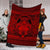 Hawaiian Map Madame Pele Kanaka Plumeria Polynesian Premium Blankets Red AH - Polynesian Pride
