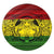 Hawaiian Map Madame Pele Kanaka Plumeria Polynesian Round Carpet Reggae AH Round Carpet Luxurious Plush - Polynesian Pride