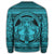 Hawaiian Map Madame Pele Mauna Kea Plumeria Polynesian Sweatshirt Blue AH - Polynesian Pride