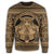 Hawaiian Map Madame Pele Mauna Kea Plumeria Polynesian Sweatshirt Gold AH - Polynesian Pride