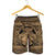 Hawaiian Map Madame Pele Mauna Kea Plumeria Polynesian Men's Shorts Gold AH - Polynesian Pride