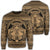 Hawaiian Map Madame Pele Mauna Kea Plumeria Polynesian Sweatshirt Gold AH Unisex Black - Polynesian Pride