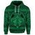 Custom Hawaiian Map Madame Pele Mauna Kea Plumeria Polynesian Hoodie Green - Polynesian Pride