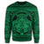 Hawaiian Map Madame Pele Mauna Kea Plumeria Polynesian Sweatshirt Green AH - Polynesian Pride