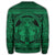 Hawaiian Map Madame Pele Mauna Kea Plumeria Polynesian Sweatshirt Green AH - Polynesian Pride