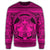 Hawaiian Map Madame Pele Mauna Kea Plumeria Polynesian Sweatshirt Pink AH - Polynesian Pride