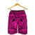 Hawaiian Map Madame Pele Mauna Kea Plumeria Polynesian Men's Shorts Pink AH - Polynesian Pride
