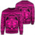 Hawaiian Map Madame Pele Mauna Kea Plumeria Polynesian Sweatshirt Pink AH Unisex Black - Polynesian Pride