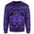 Hawaiian Map Madame Pele Mauna Kea Plumeria Polynesian Sweatshirt Purple AH - Polynesian Pride