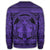 Hawaiian Map Madame Pele Mauna Kea Plumeria Polynesian Sweatshirt Purple AH - Polynesian Pride