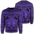 Hawaiian Map Madame Pele Mauna Kea Plumeria Polynesian Sweatshirt Purple AH Unisex Black - Polynesian Pride