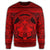 Hawaiian Map Madame Pele Mauna Kea Plumeria Polynesian Sweatshirt Red AH - Polynesian Pride