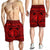 Hawaiian Map Madame Pele Mauna Kea Plumeria Polynesian Men's Shorts Red AH - Polynesian Pride