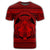 Hawaiian Map Madame Pele Mauna Kea Plumeria Polynesian T Shirt Red - Polynesian Pride