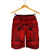 Hawaiian Map Madame Pele Mauna Kea Plumeria Polynesian Men's Shorts Red AH - Polynesian Pride