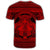 Hawaiian Map Madame Pele Mauna Kea Plumeria Polynesian T Shirt Red - Polynesian Pride