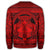 Hawaiian Map Madame Pele Mauna Kea Plumeria Polynesian Sweatshirt Red AH - Polynesian Pride