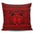 Hawaiian Map Madame Pele Mauna Kea Plumeria Polynesian Pillow Covers Red AH Pillow Covers Black - Polynesian Pride