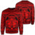 Hawaiian Map Madame Pele Mauna Kea Plumeria Polynesian Sweatshirt Red AH Unisex Black - Polynesian Pride
