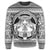 Hawaiian Map Madame Pele Mauna Kea Plumeria Polynesian Sweatshirt White AH - Polynesian Pride